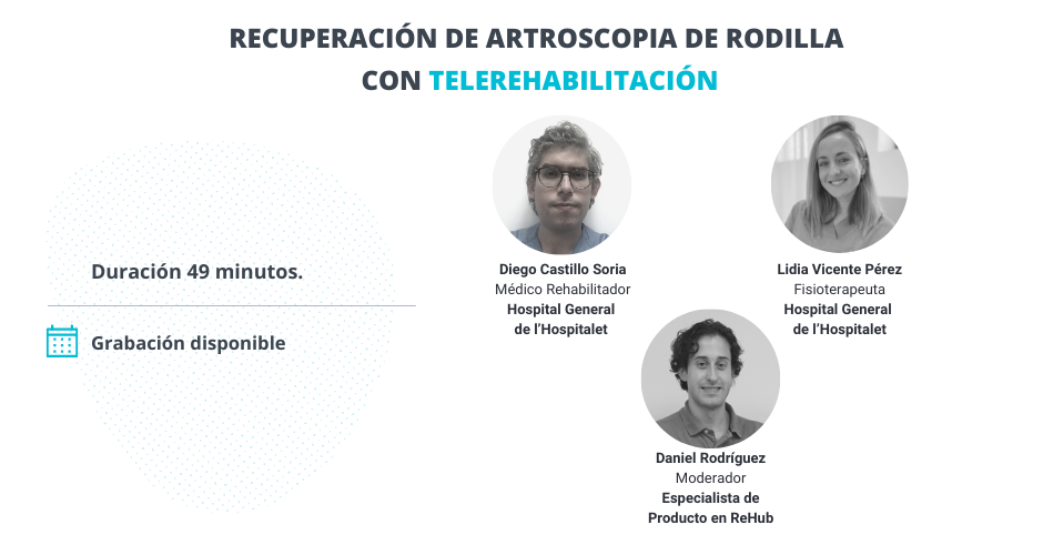 Artroscopia de rodilla con telerehabilitación